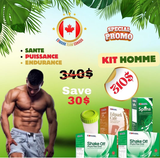 KIT homme avec Ginseng | EDMARK